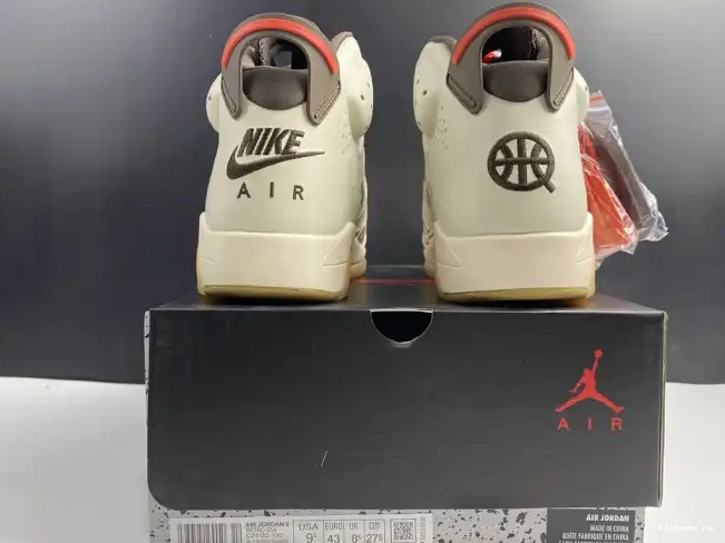Rep MAX Retro Brown Quai54 Jordan 6 (2020) Sail CZ4152-100 AIR 0423